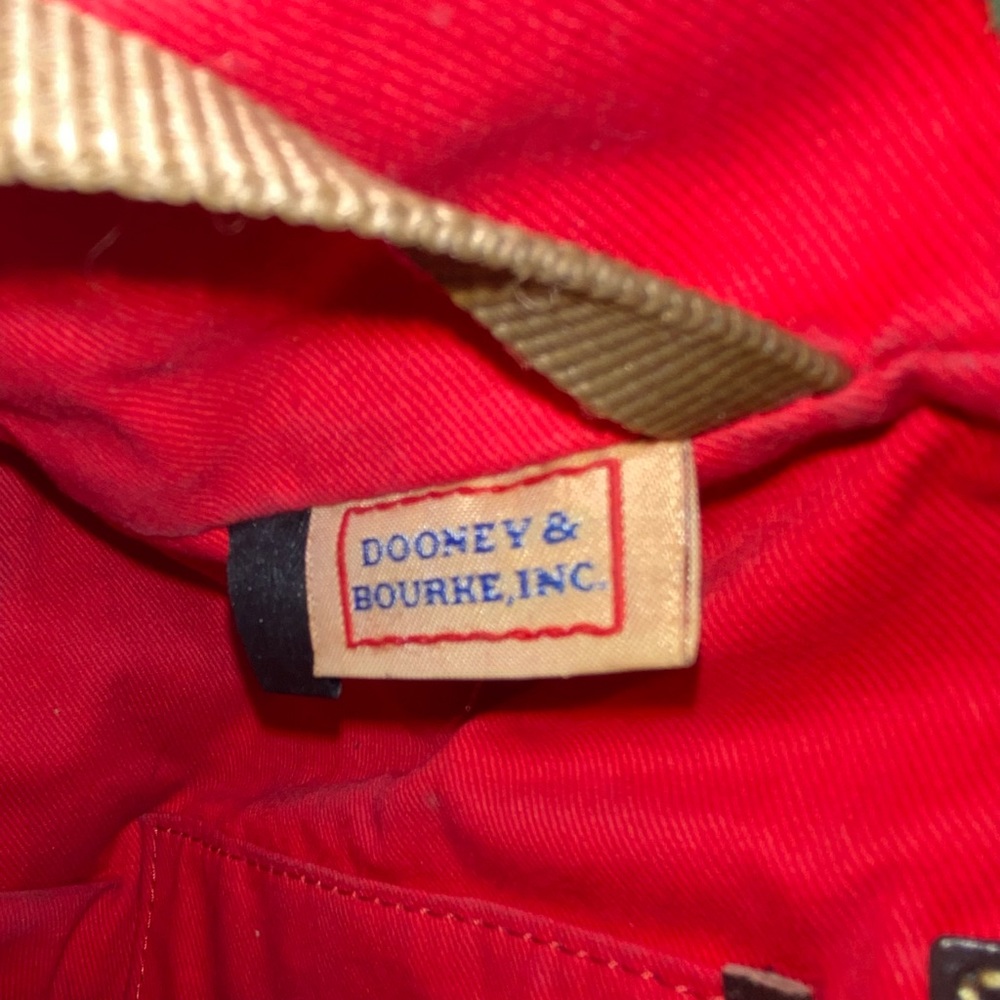 Dooney & Bourke Brown and Dark Brown Leather Shoulder Bag - Picture 7 of 7